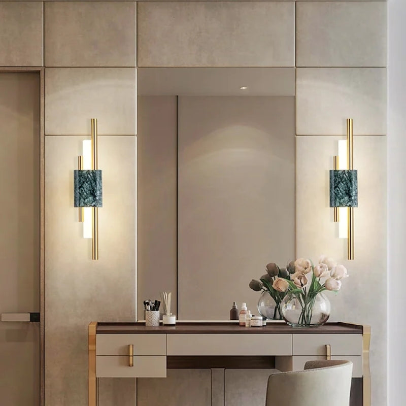 Arisha Moderna LED Applique LED Metallo/Marmo - Relic Pieces