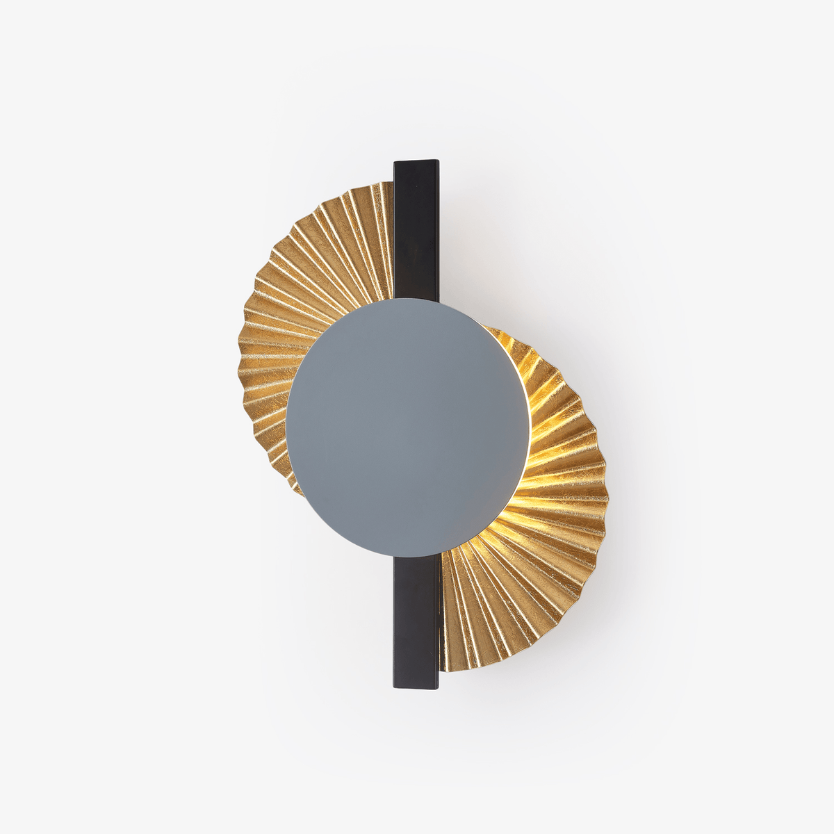 Arbordale lampada da parete Gilded Fan in oro