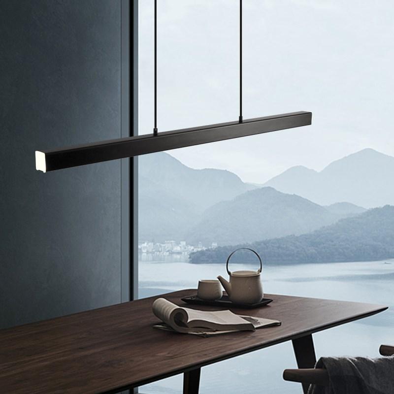 Arisha Moderna LED Lampada a Sospensione Metallo Nero/Marrone Lineare - Relic Pieces