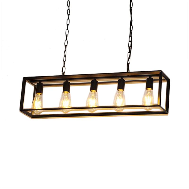 Silva Industriale Rettangle Lampada a Sospensione Soggiorno