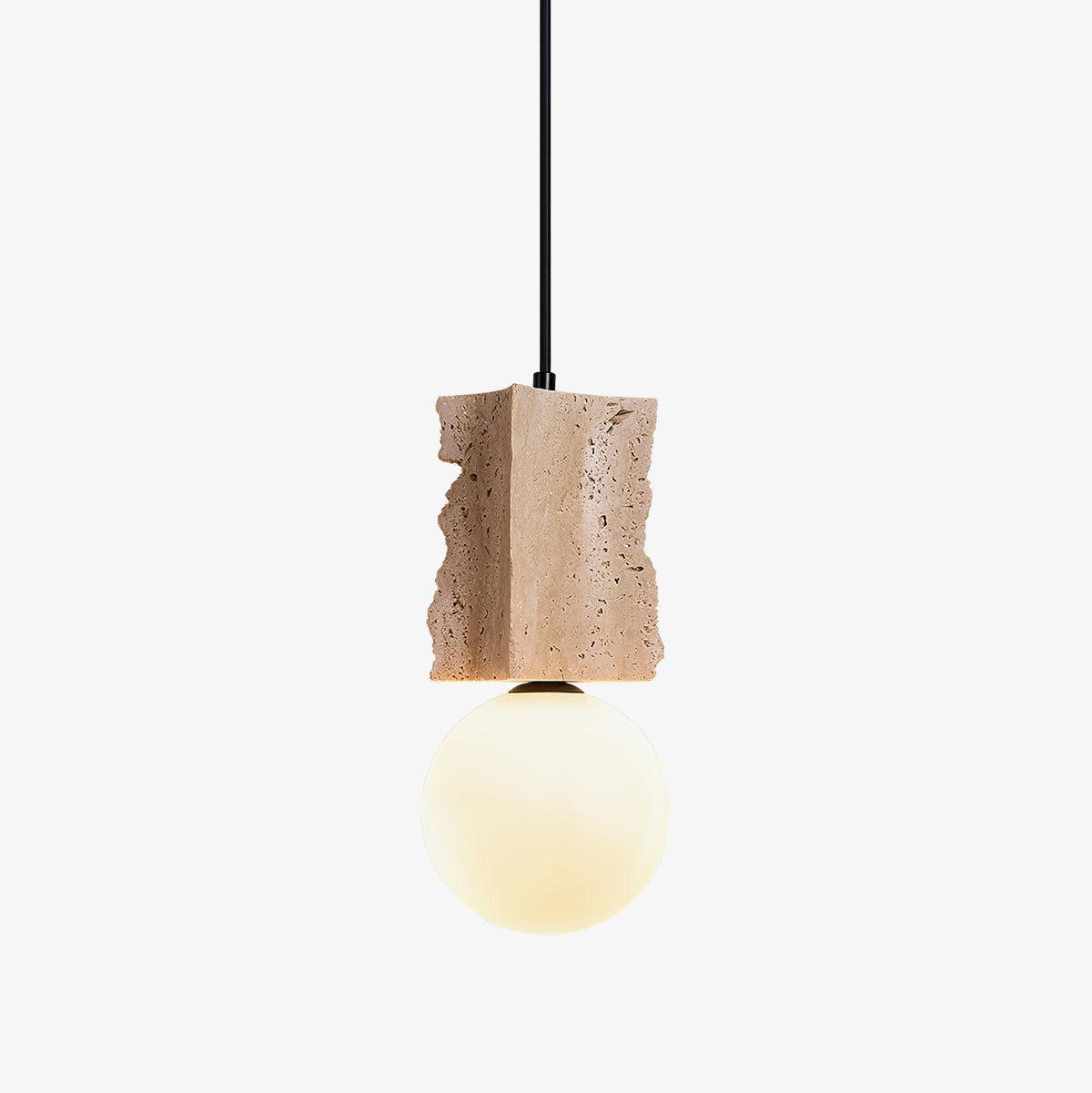 Lampada a sospensione travertino Raw Edge