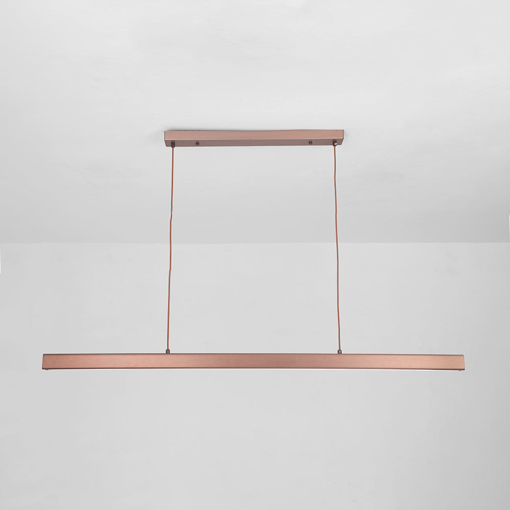 Arisha Moderna LED Lampada a Sospensione Metallo Nero/Marrone Lineare - Relic Pieces