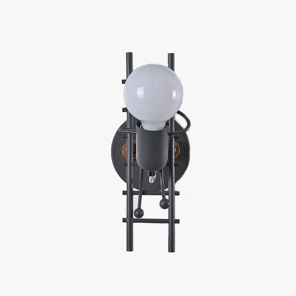 Luxo Industriale Metallo Legno Applique Soggiorno