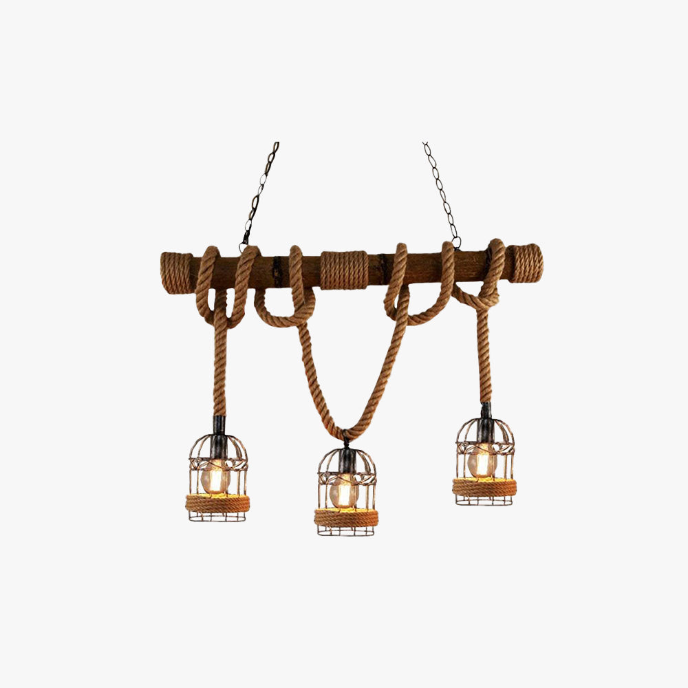 Epoch Lampada a Sospensione Vintage in Legno