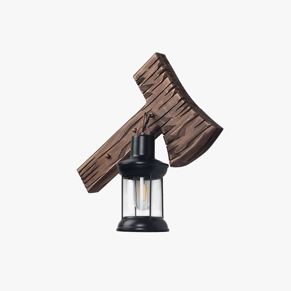 Epoch Vintage LED Lampada da Parete Legno/Metallo Soggiorno/Camera da Letto