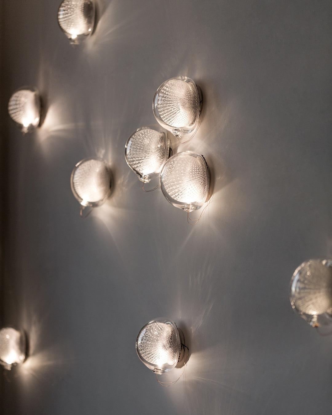 Sostor lampada da parete Premium in vetro Art Nordico e metallo