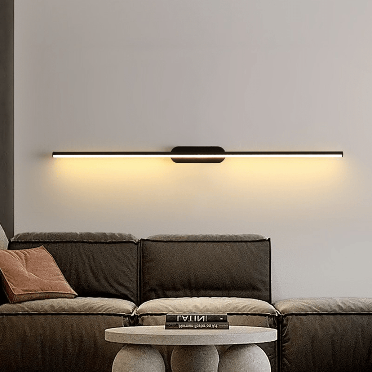 Qirma nero lampada da parete lineare Sottile minimalista