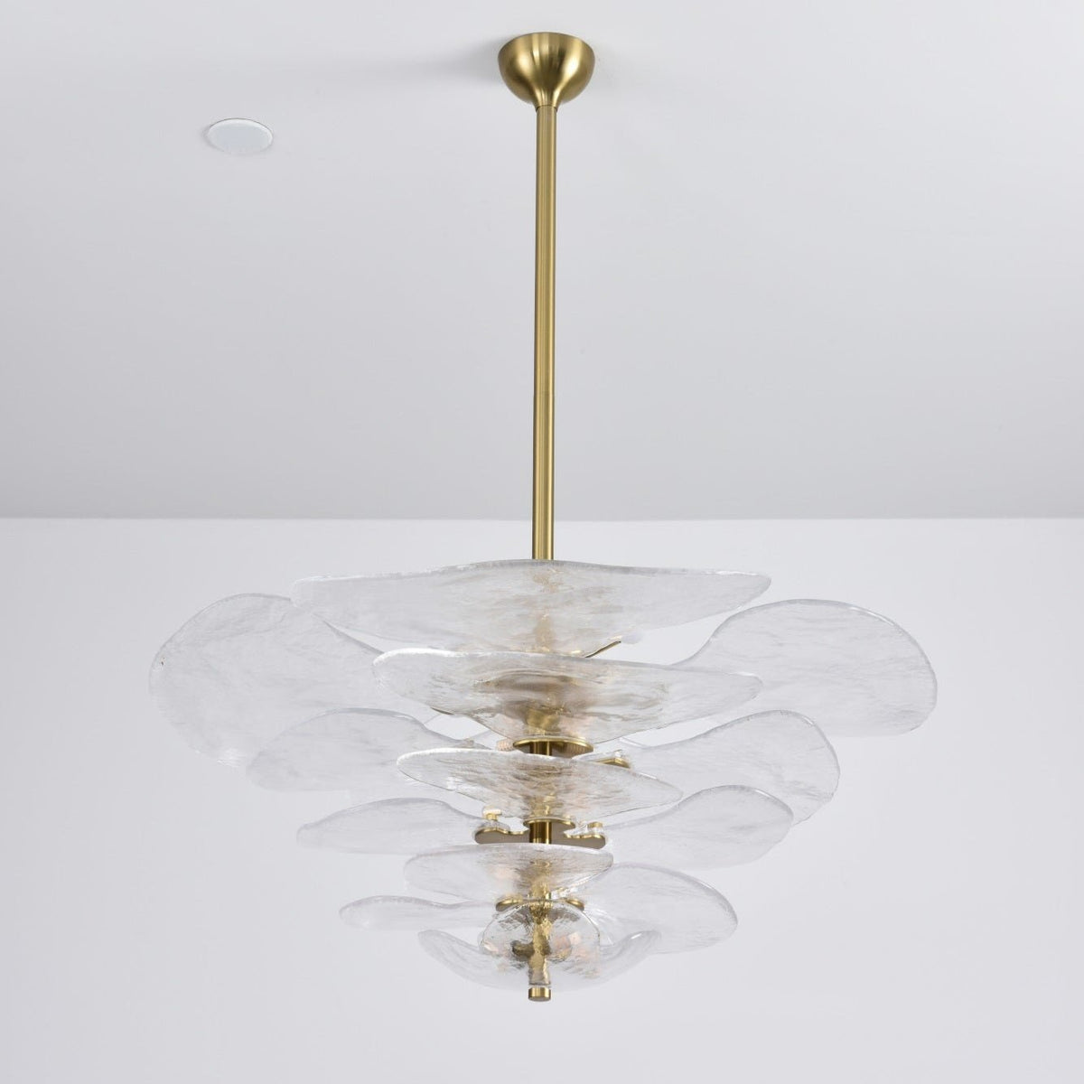 Crivs lampadario Oro vetro Murano petali lusso