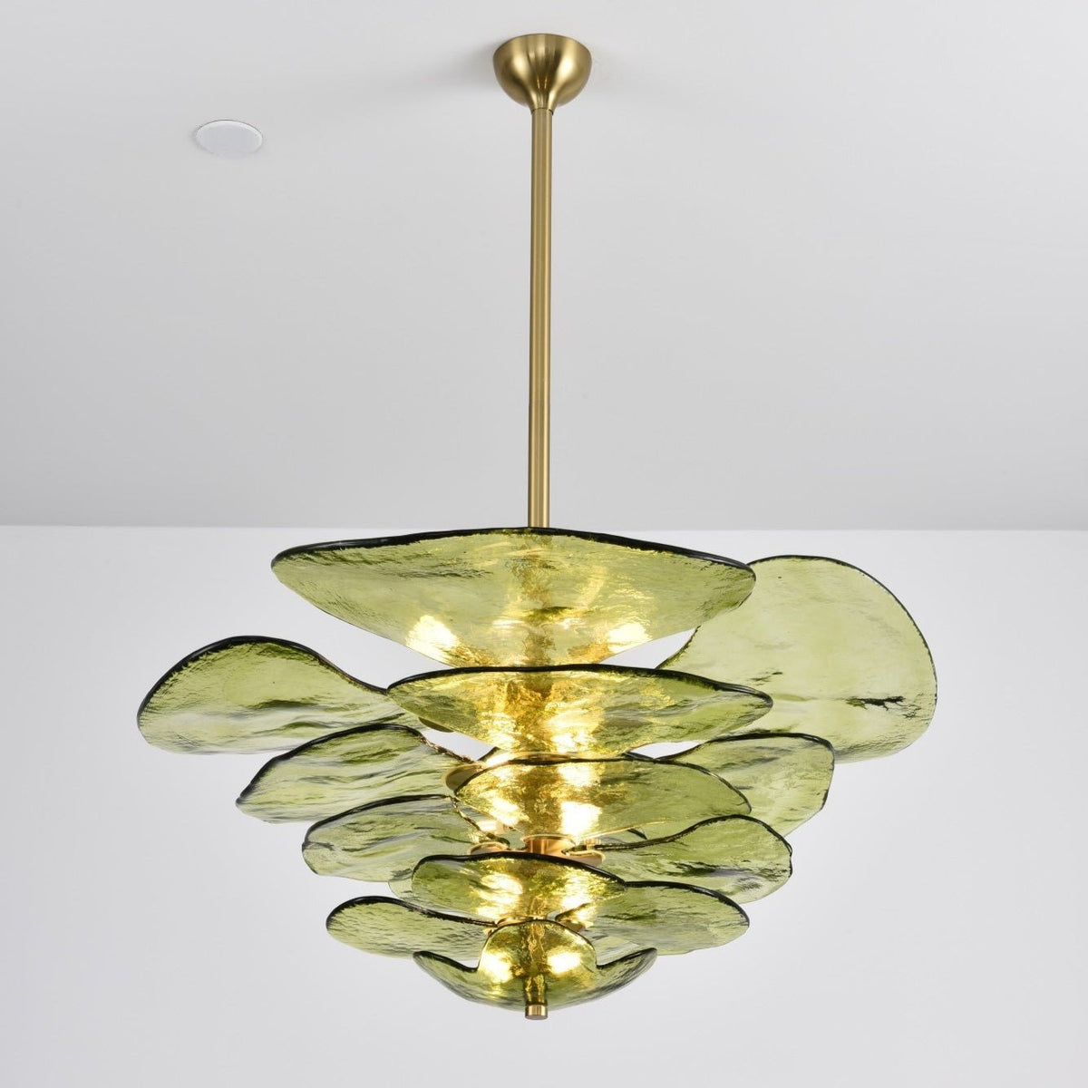 Crivs lampadario Oro vetro Murano petali lusso