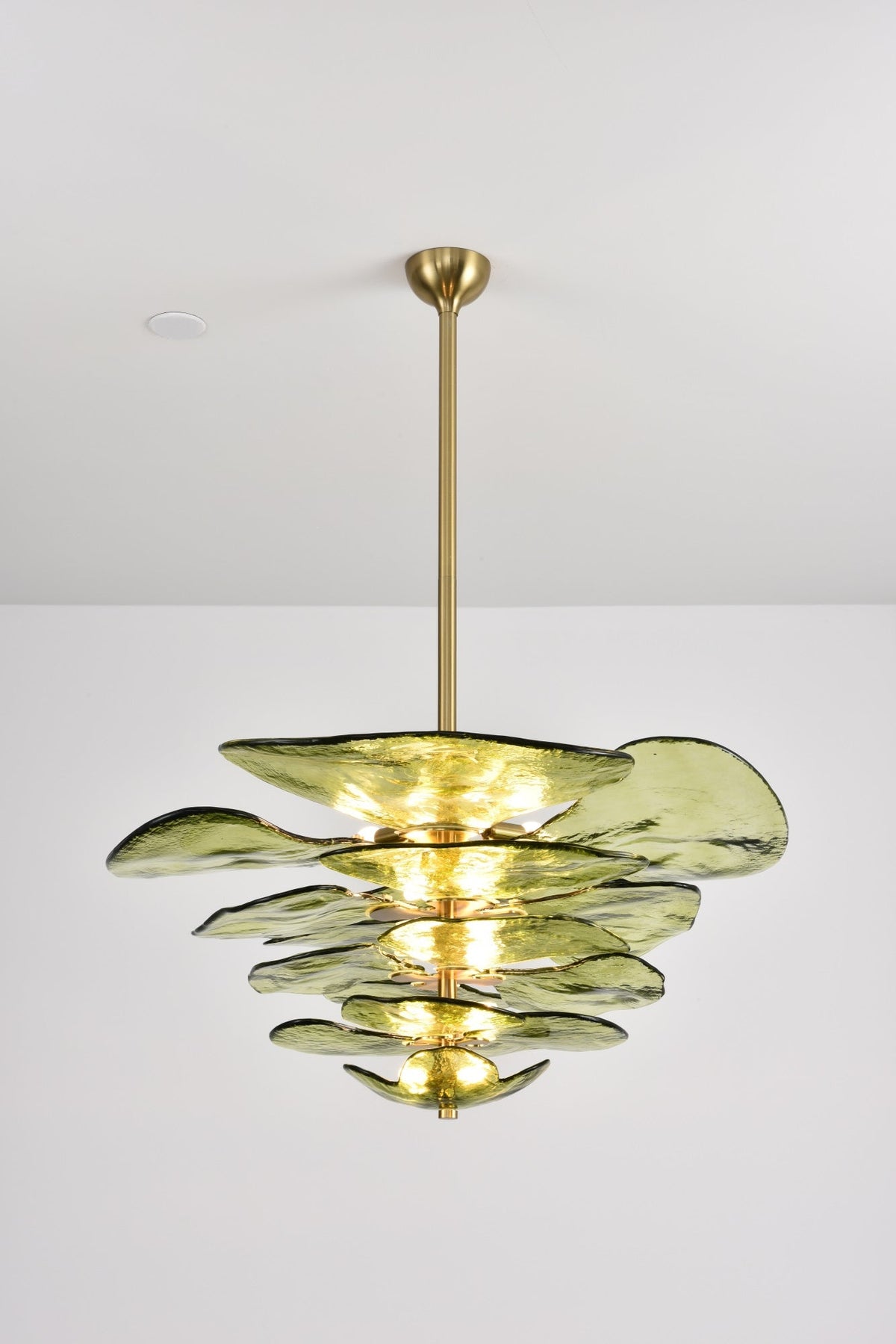 Crivs lampadario Oro vetro Murano petali lusso