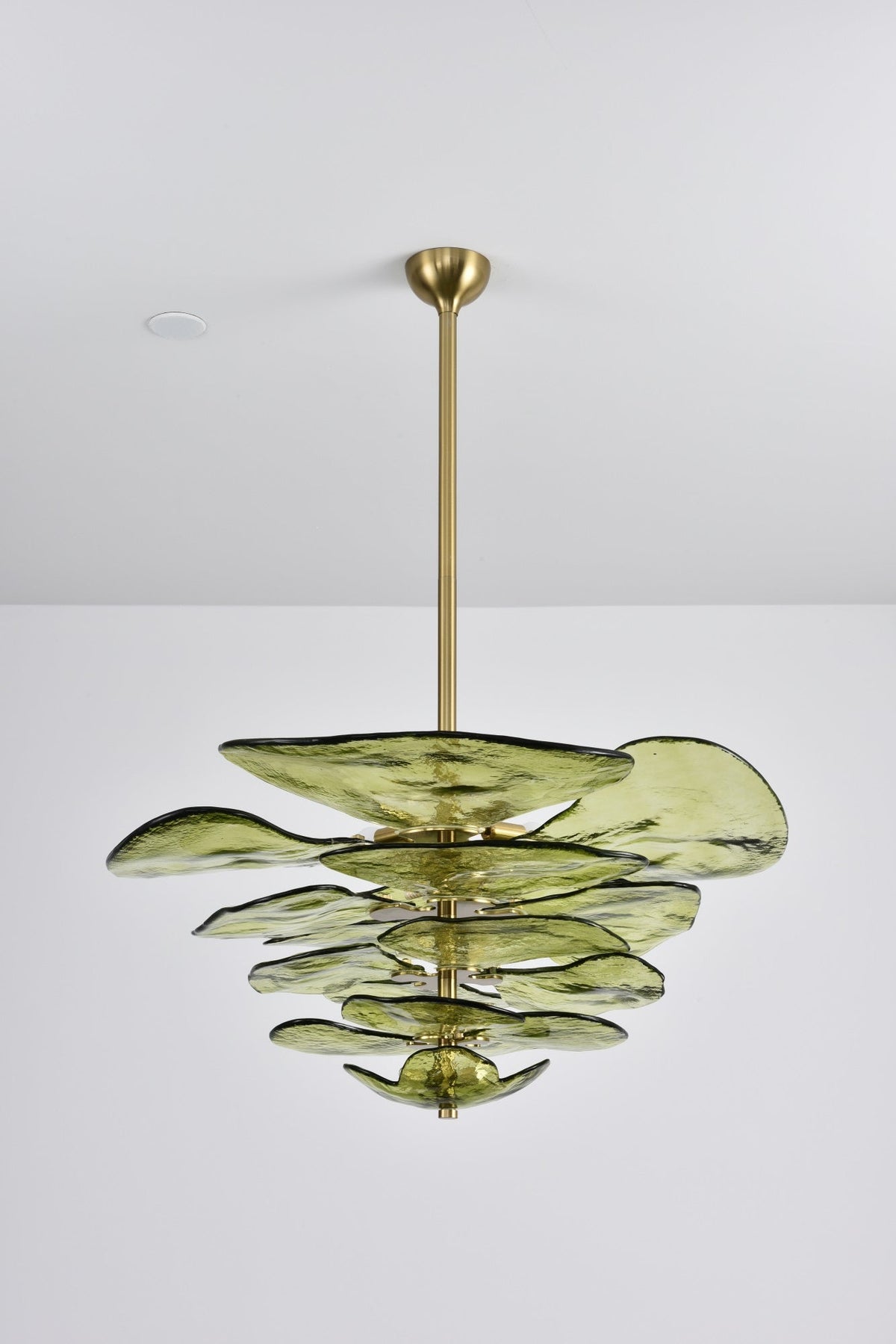 Crivs lampadario Oro vetro Murano petali lusso
