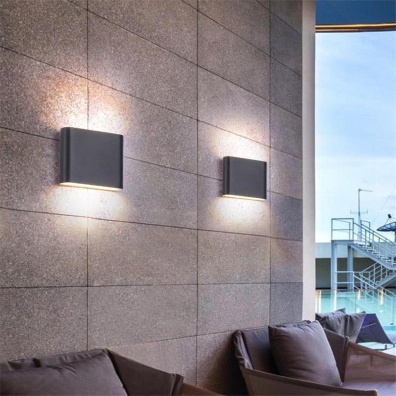 Ray Moderno Design LED Applique da Esterni Metallo Rettangolare - Relic Pieces