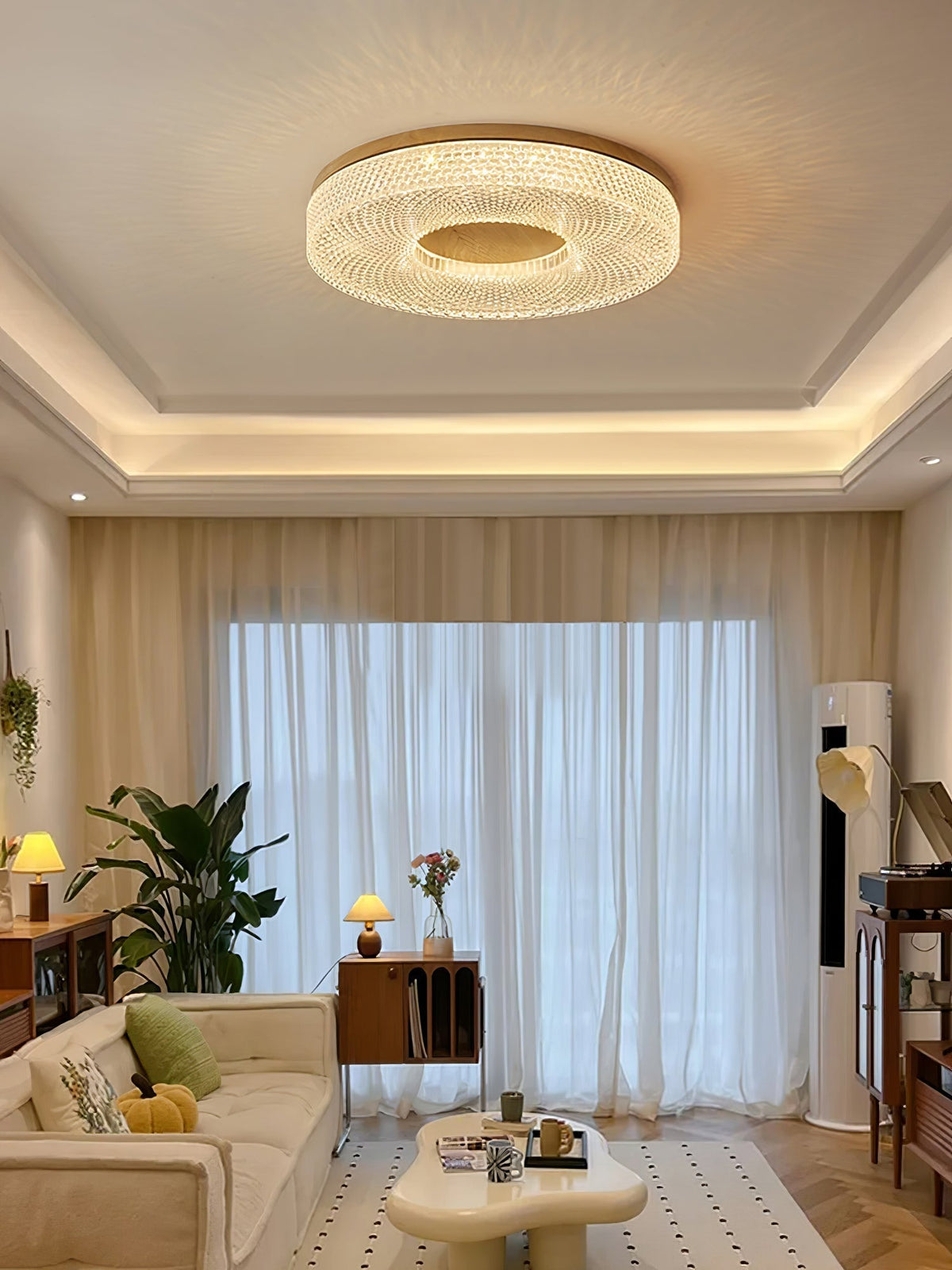 Nirinelle lampada da soffitto Anello in acrilico moderno minimalista