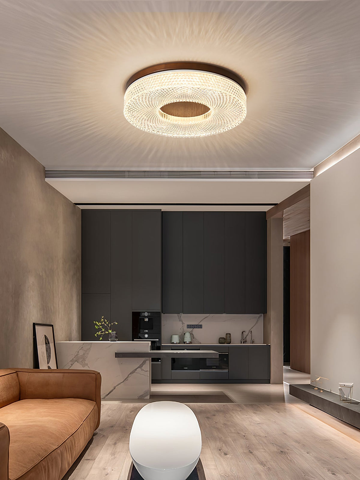 Nirinelle lampada da soffitto Anello in acrilico moderno minimalista