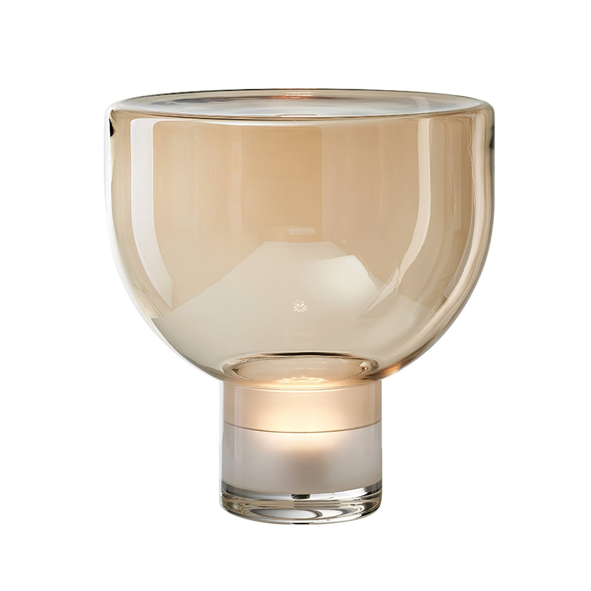 Cavm lampada da tavolo in vetro elegante