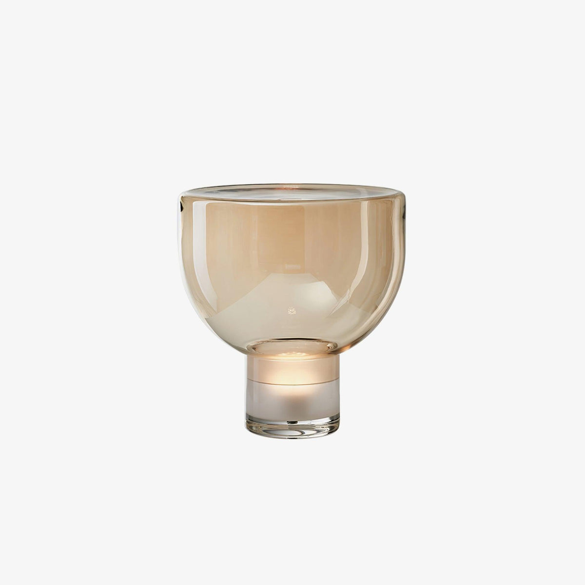 Cavm lampada da tavolo in vetro elegante