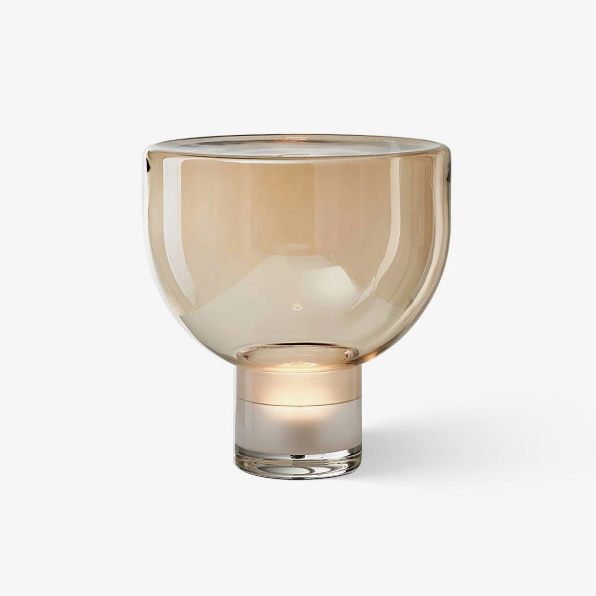 Cavm lampada da tavolo in vetro elegante