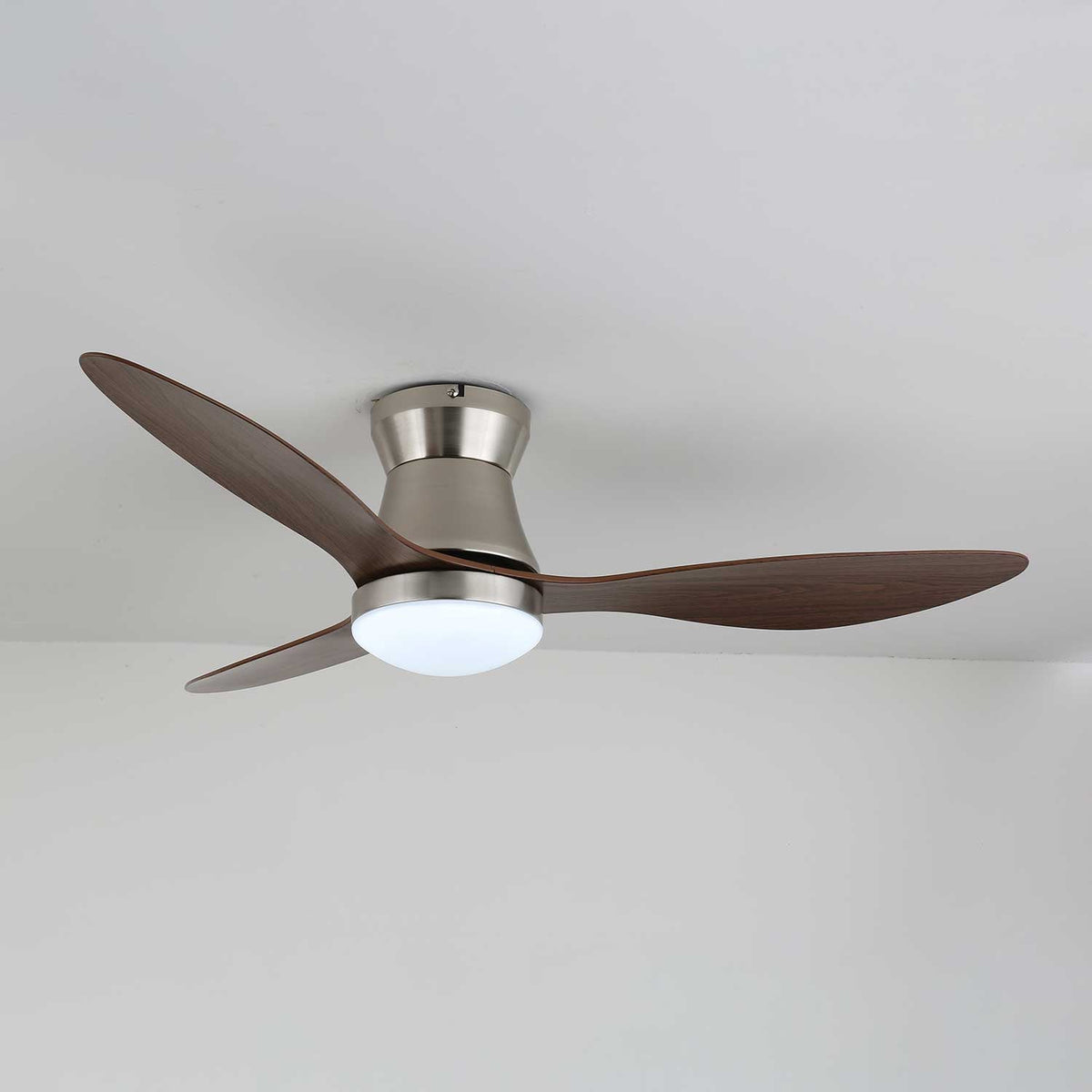 Zerath Ventilatore da soffitto con luce in legno moderno