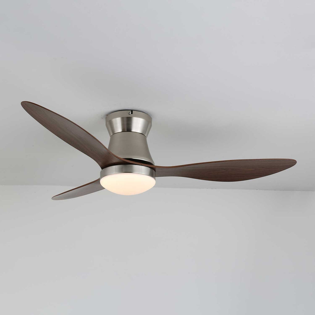 Zerath Ventilatore da soffitto con luce in legno moderno