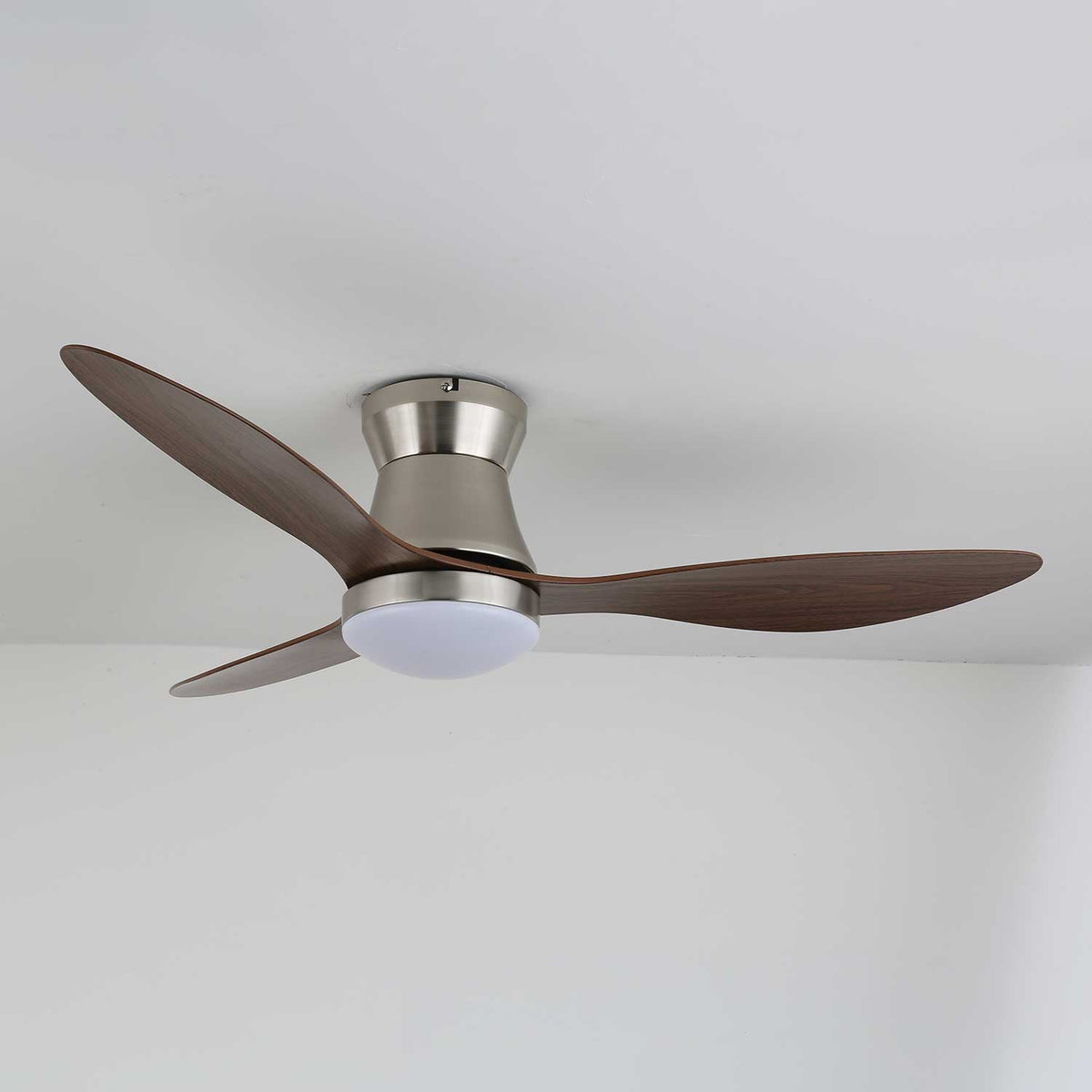 Zerath Ventilatore da soffitto con luce in legno moderno