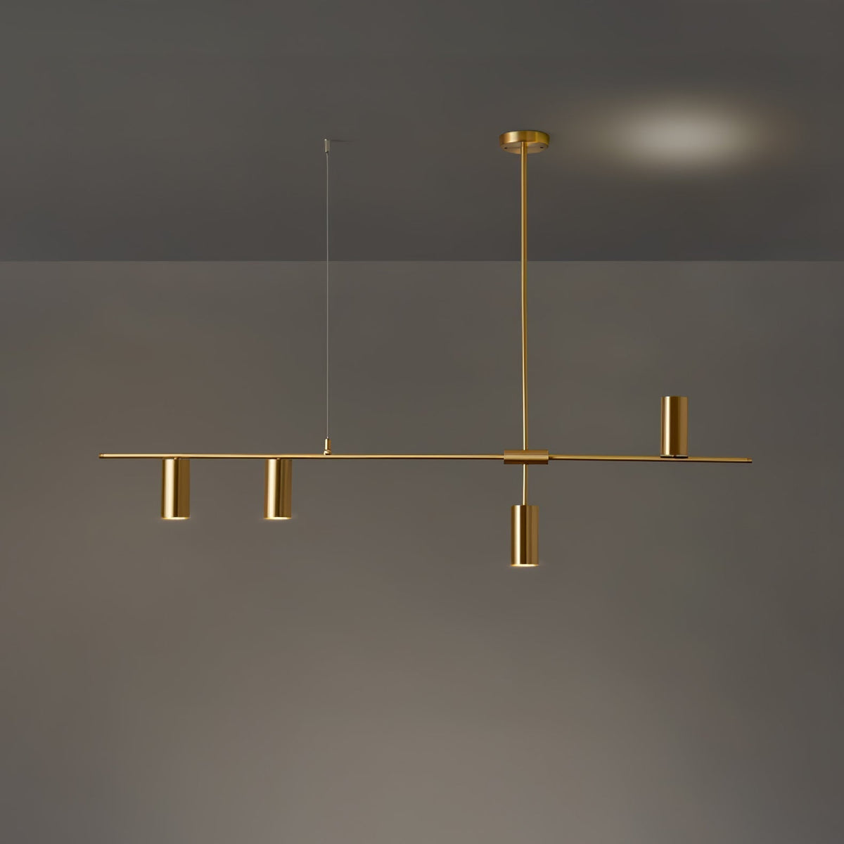 Lustra Lux Lampadario Lineare in Ottone Cassandra Elegante - Relic Pieces
