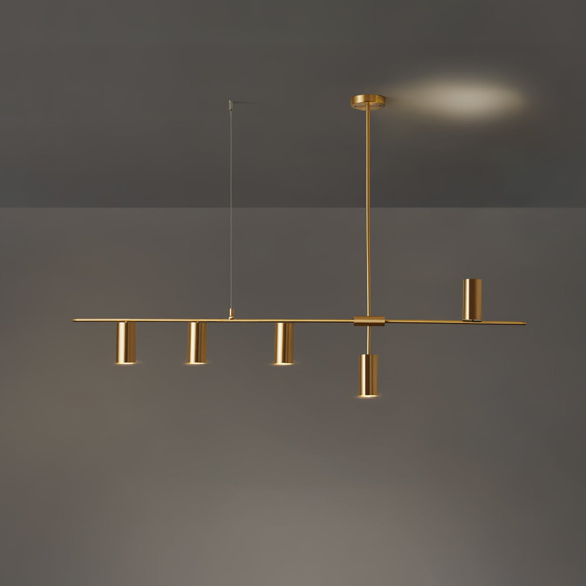 Lustra Lux Lampadario Lineare in Ottone Cassandra Elegante - Relic Pieces