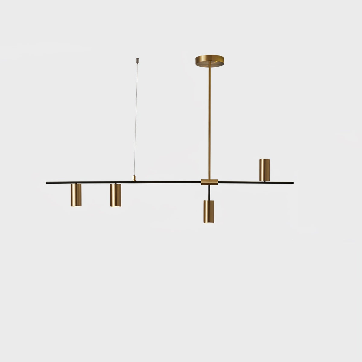 Lustra Lux Lampadario Lineare in Ottone Cassandra Elegante - Relic Pieces