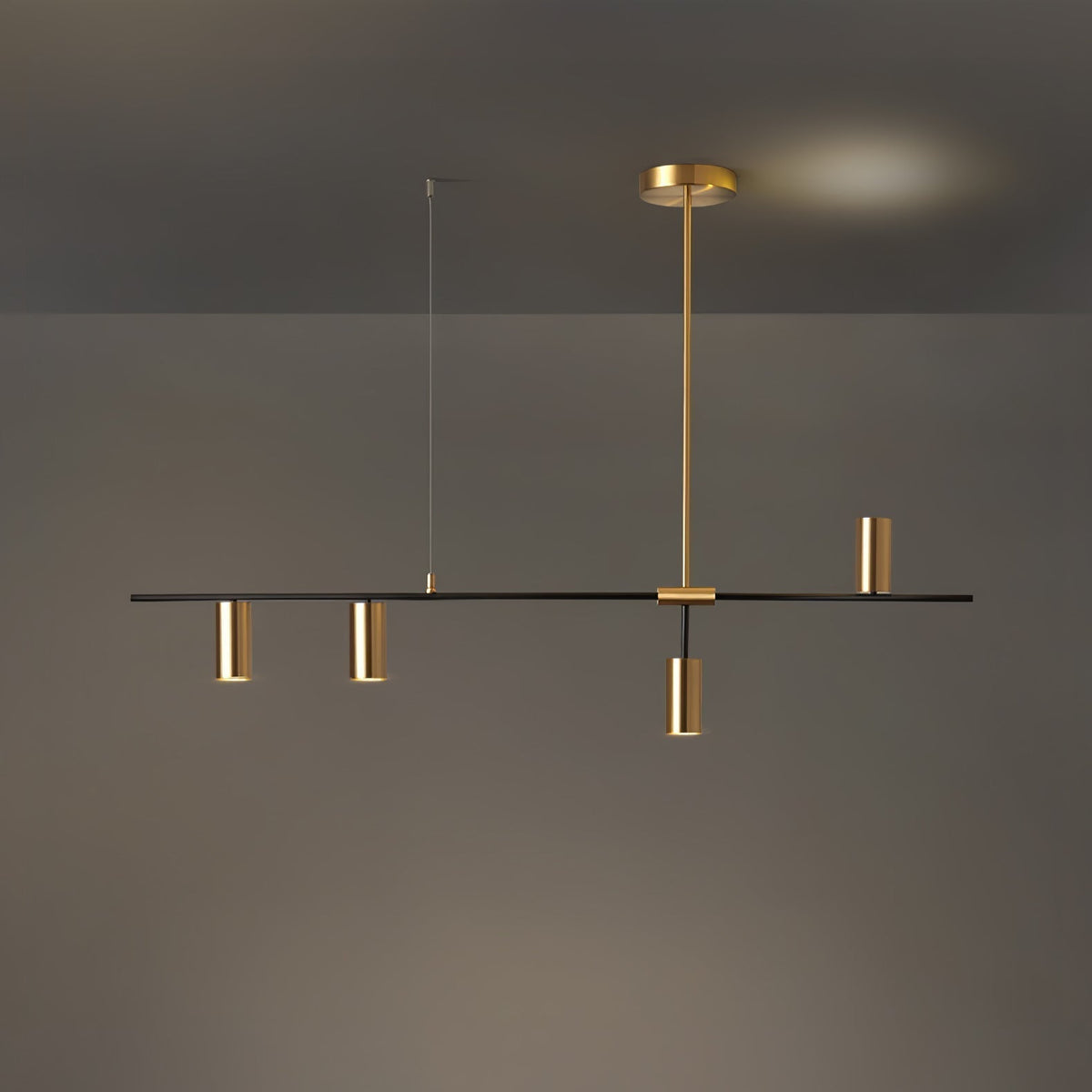 Lustra Lux Lampadario Lineare in Ottone Cassandra Elegante - Relic Pieces