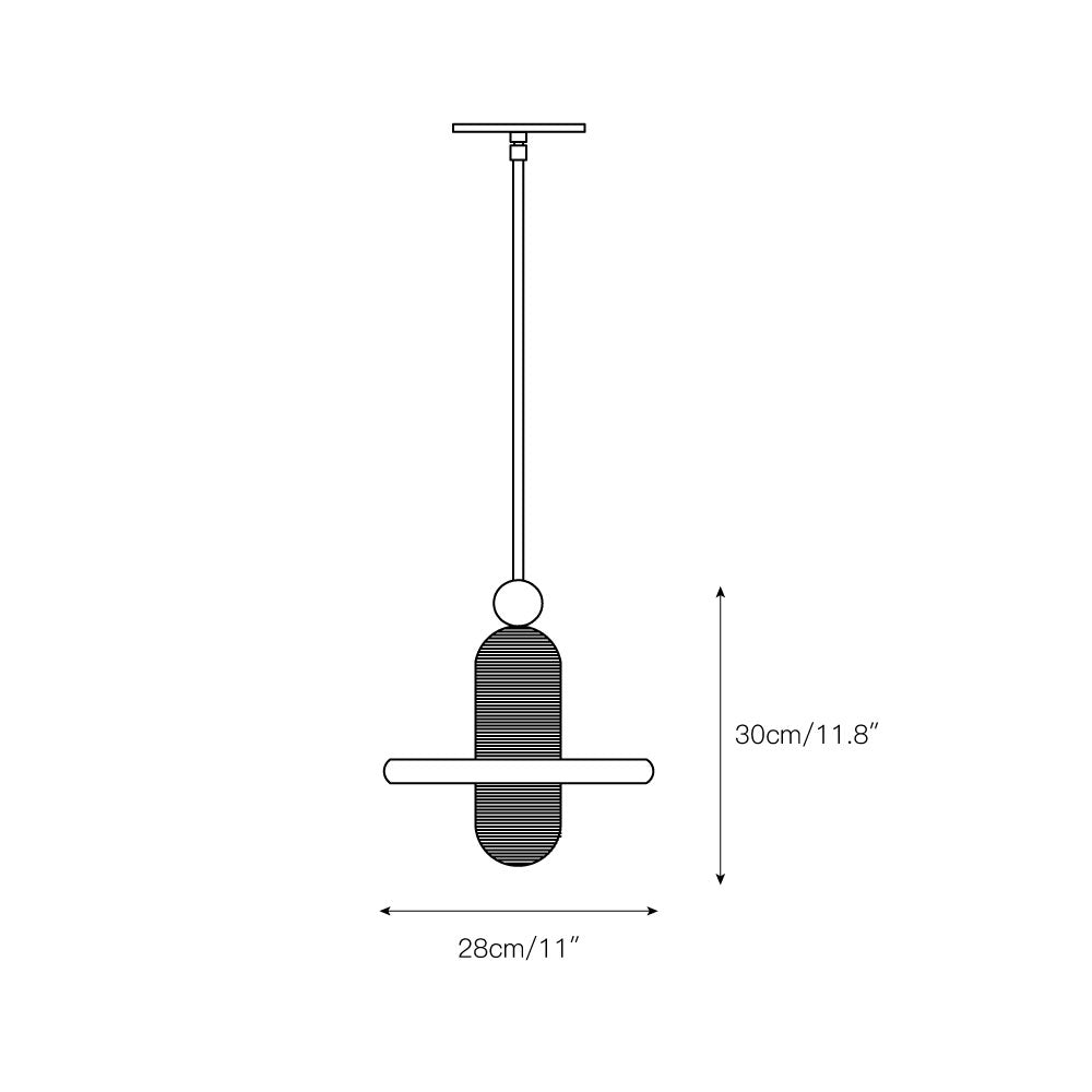 Ildvuvye lampada a sospensione Creativity Comet