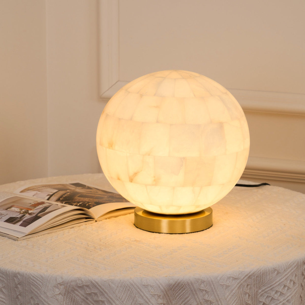 Lampada da tavolo alabastro