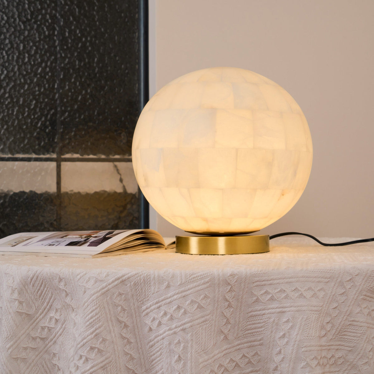 Lampada da tavolo alabastro