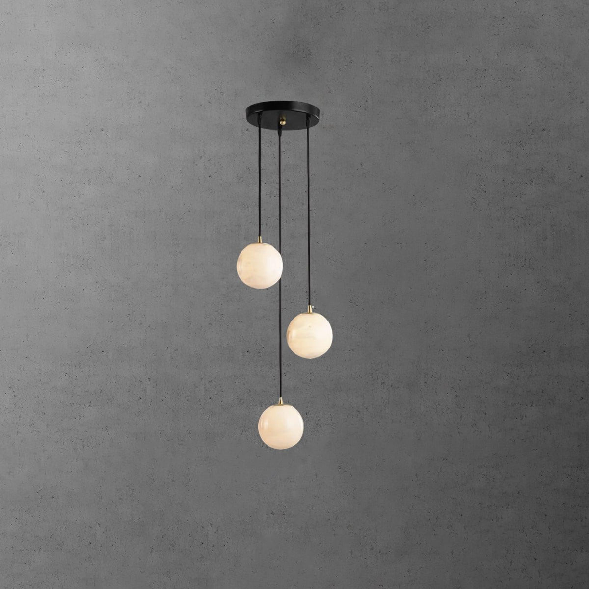 Sexta lampada a sospensione in alabastro / lampadario