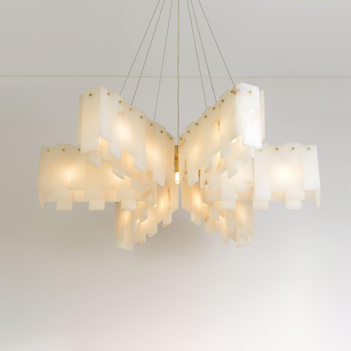 Vevelila lampadario in alabastro