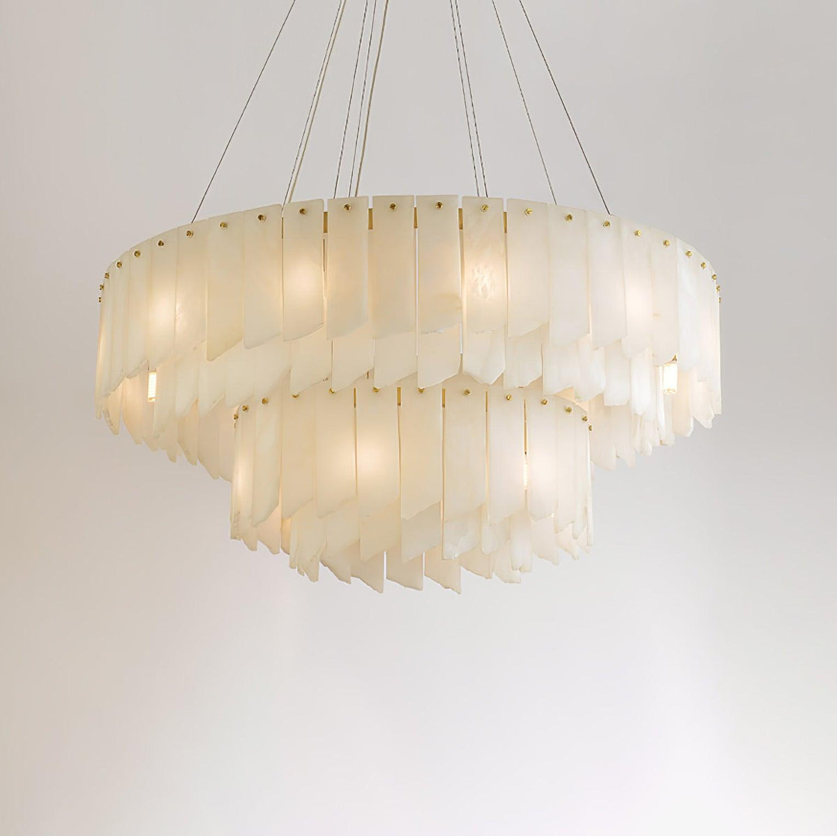 Vevelila lampadario in alabastro