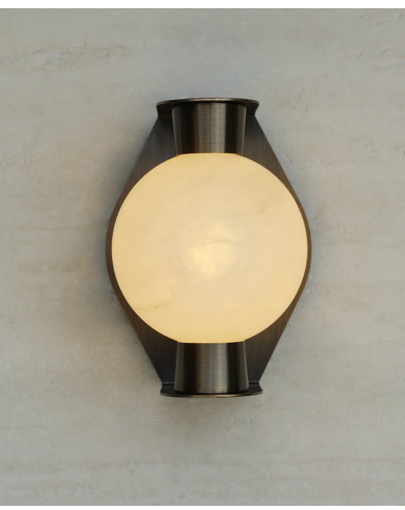 Caldrien applique alabastro Orb alabastro Appliche a globo