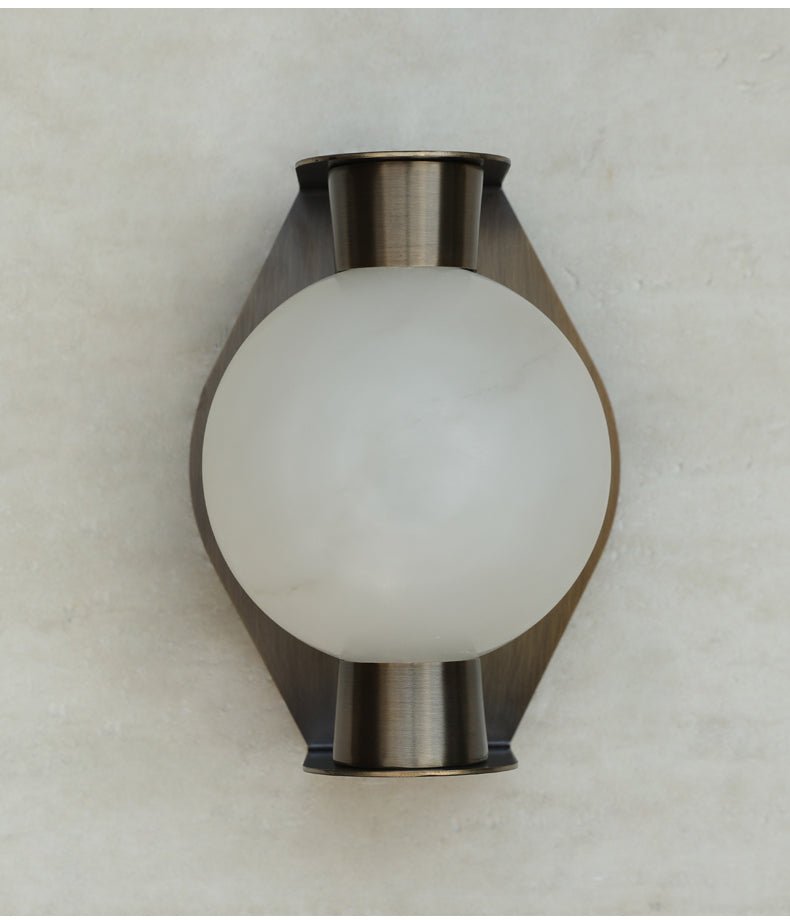 Caldrien applique alabastro Orb alabastro Appliche a globo