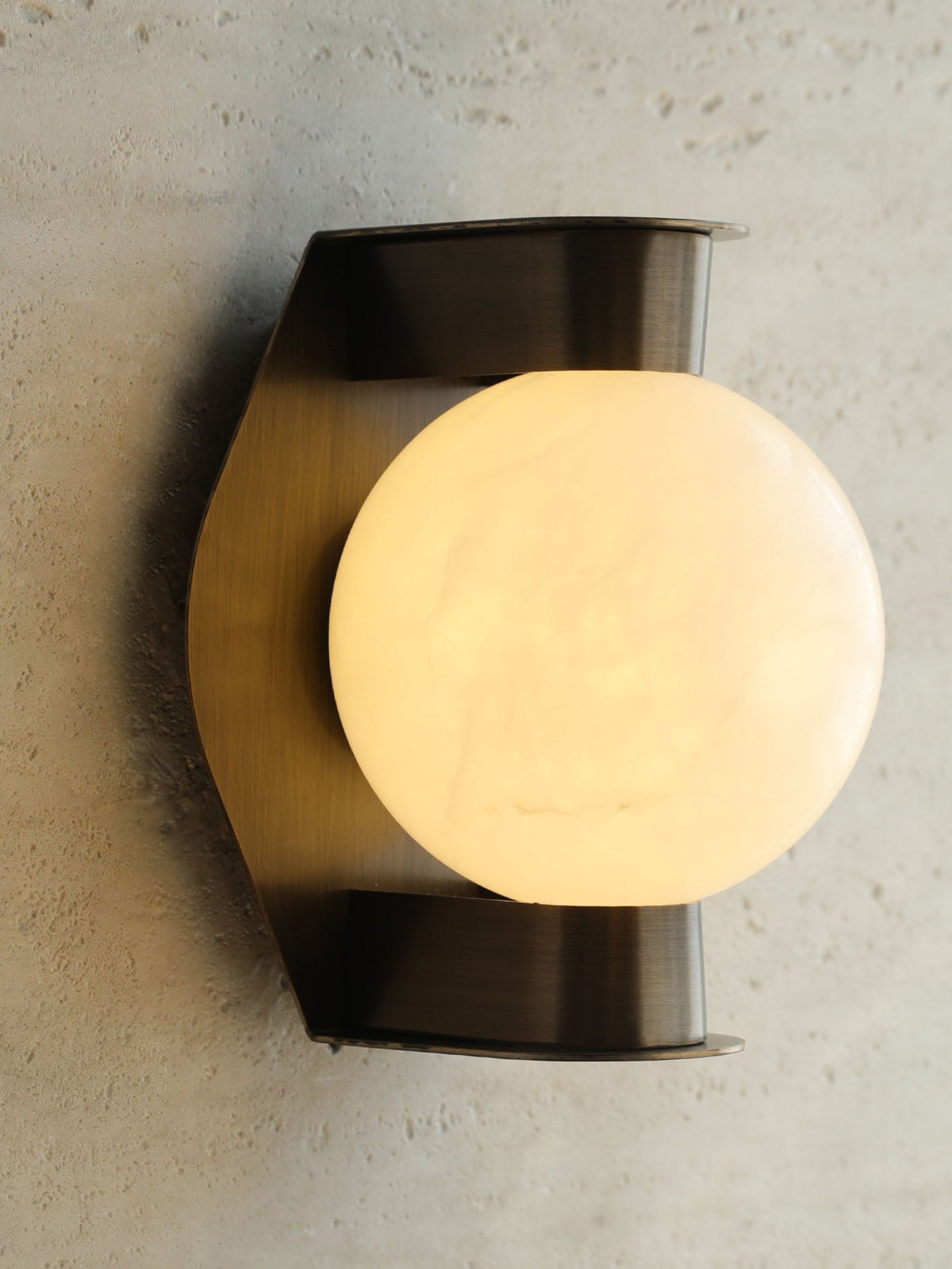 Caldrien applique alabastro Orb alabastro Appliche a globo