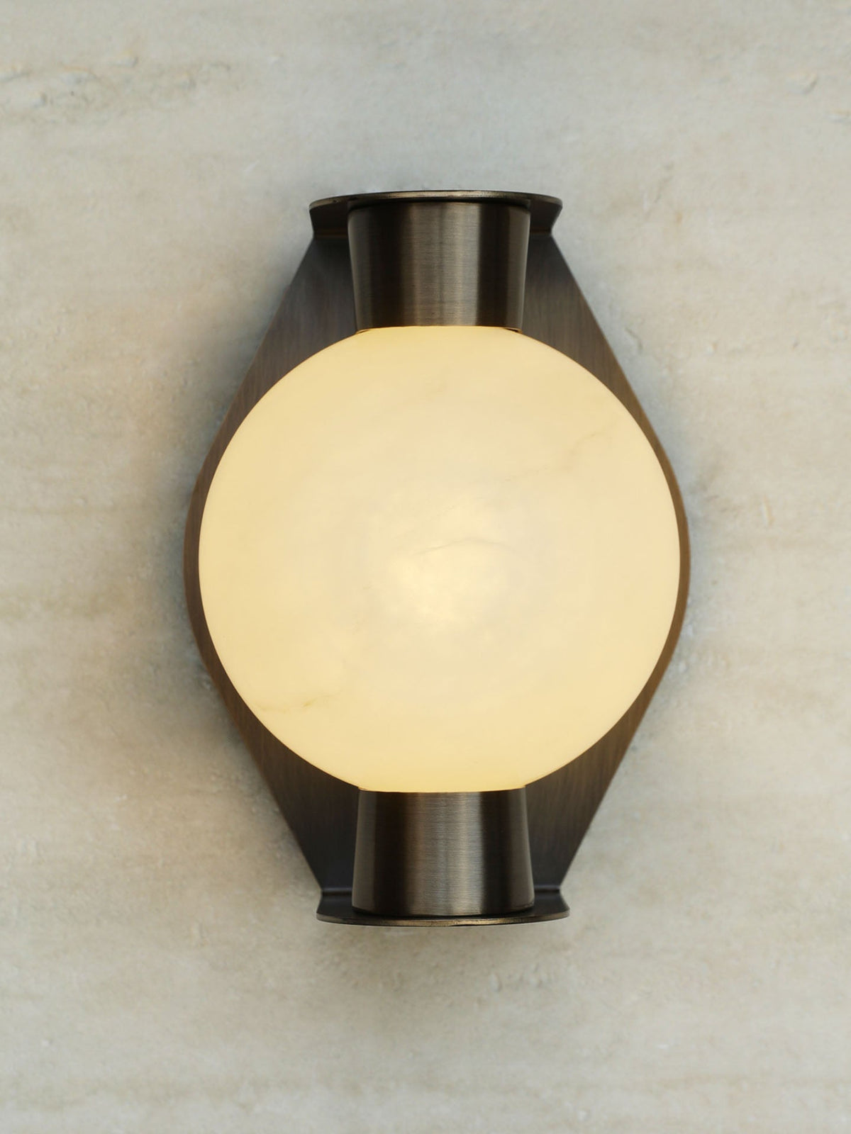 Caldrien applique alabastro Orb alabastro Appliche a globo