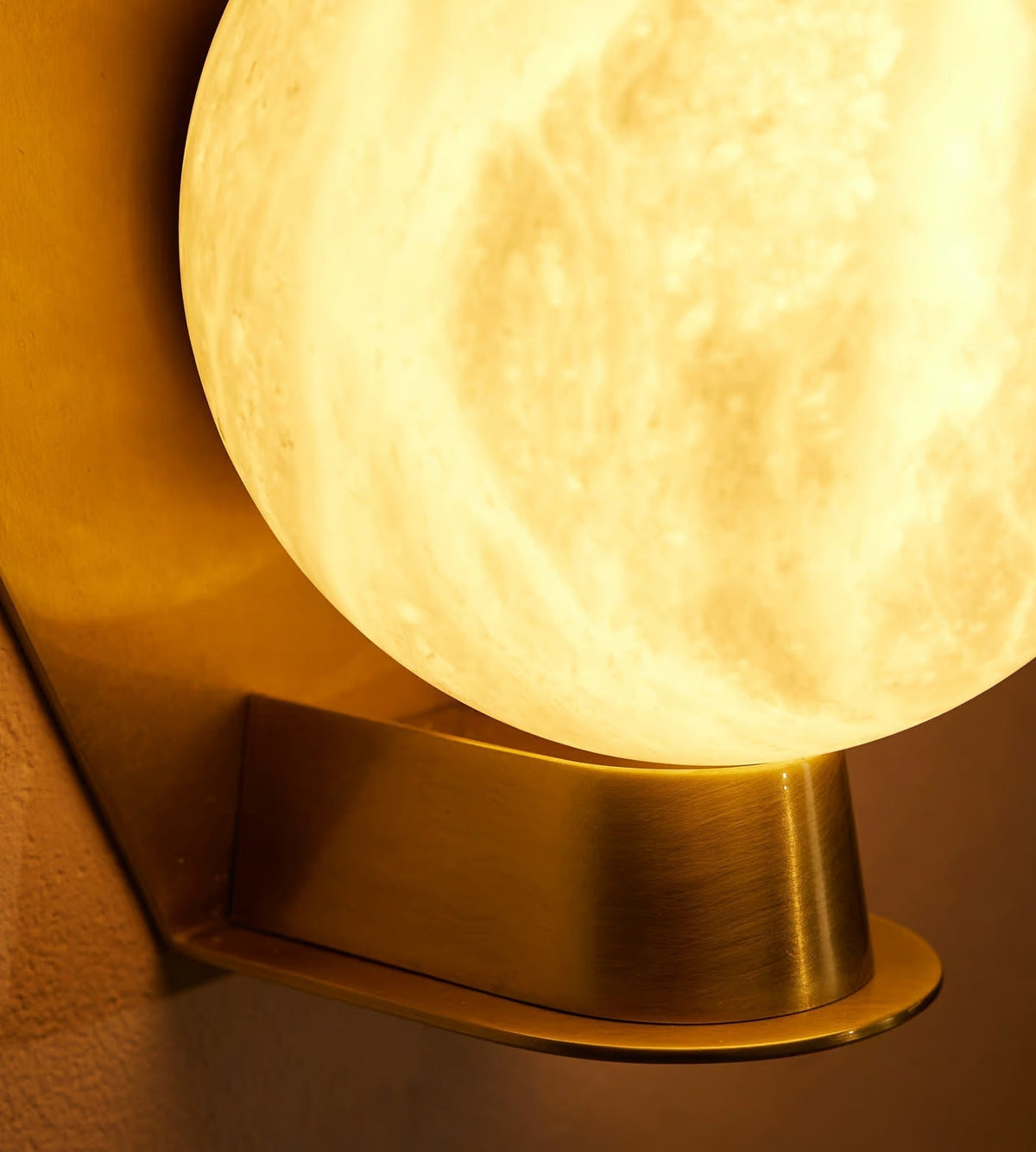 Caldrien applique alabastro Orb alabastro Appliche a globo