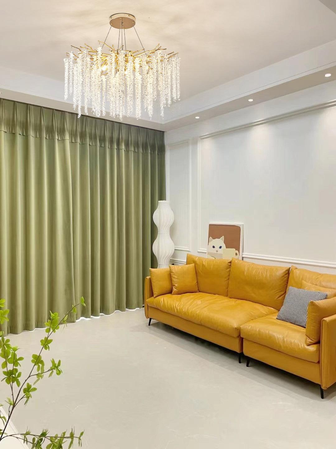 Lustra Lux Lampadario Elegante con Rami di Cristallo Oro - Relic Pieces