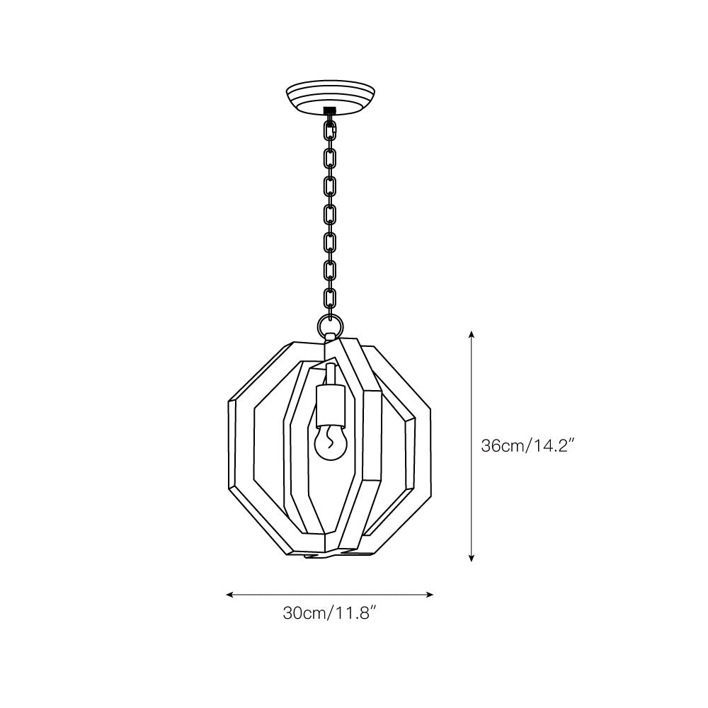Tinduvyi lampada a sospensione Individual Creativity in metallo
