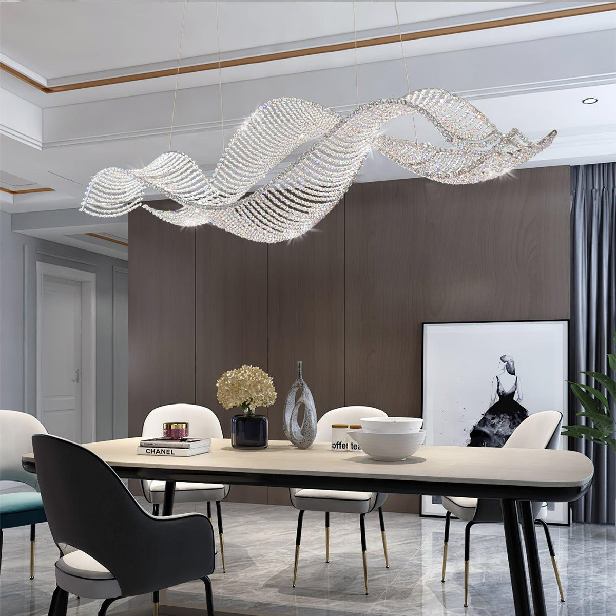 Caelox lampadario Cristallo Postmoderno di lusso