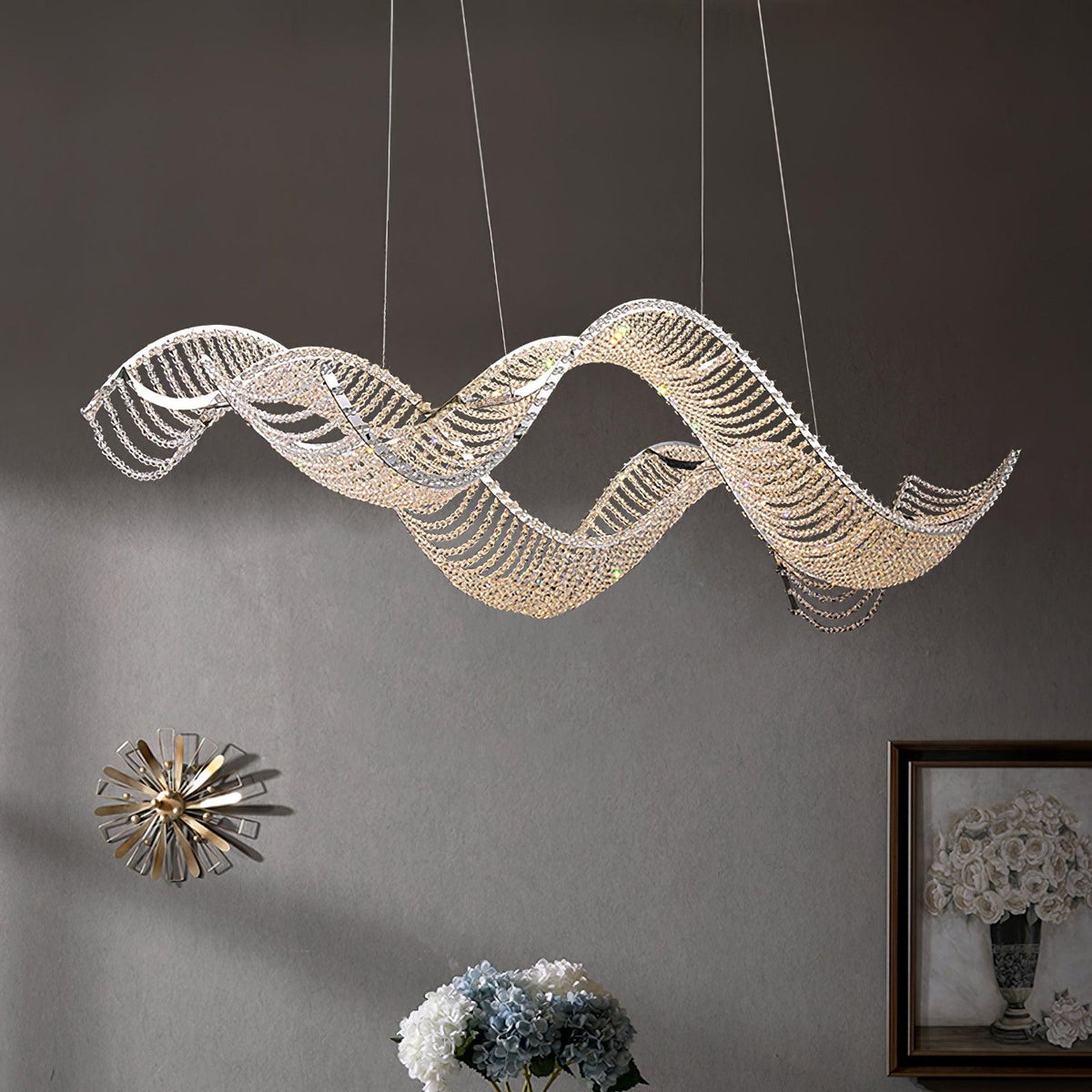 Caelox lampadario Cristallo Postmoderno di lusso