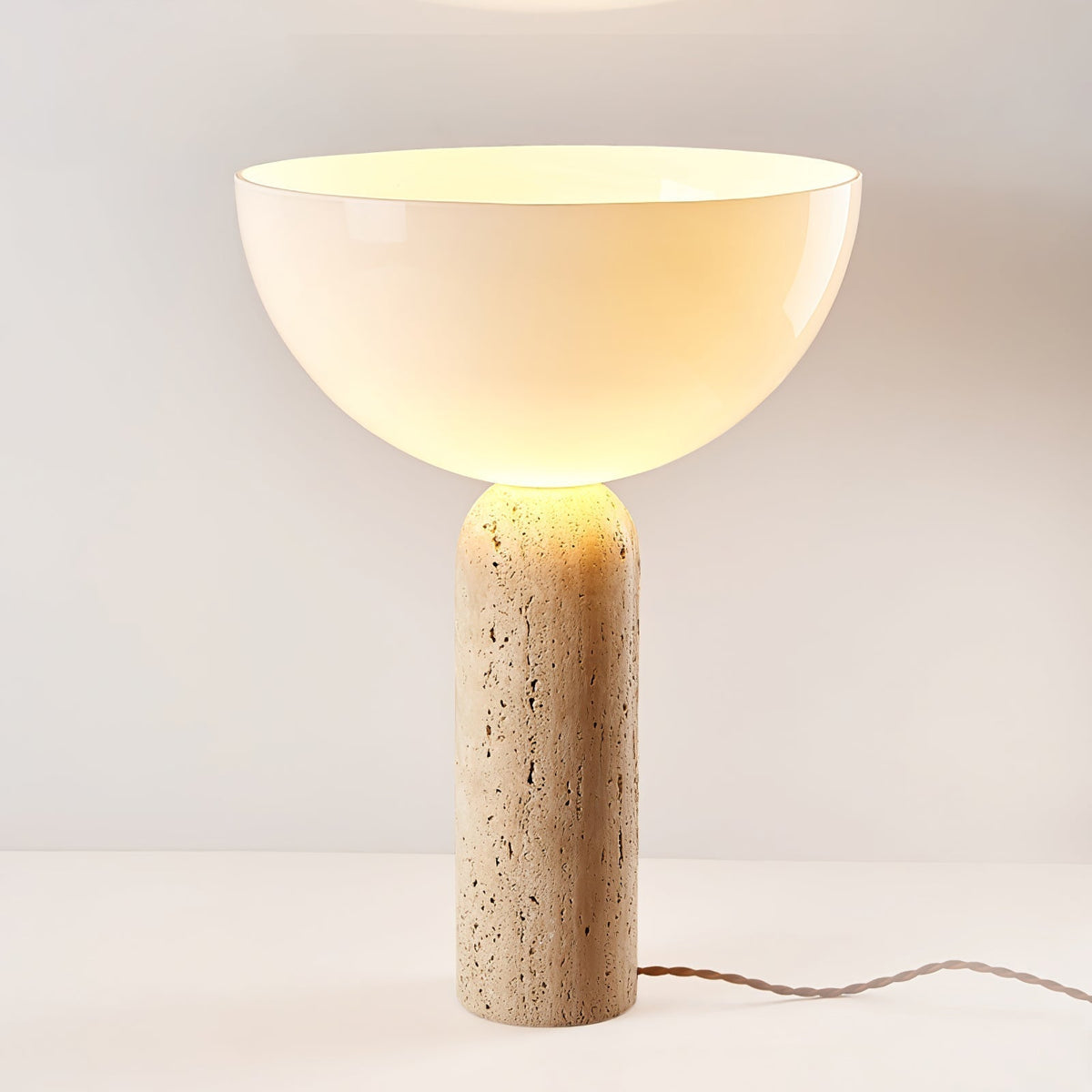 Tion travertino lampada da tavolo