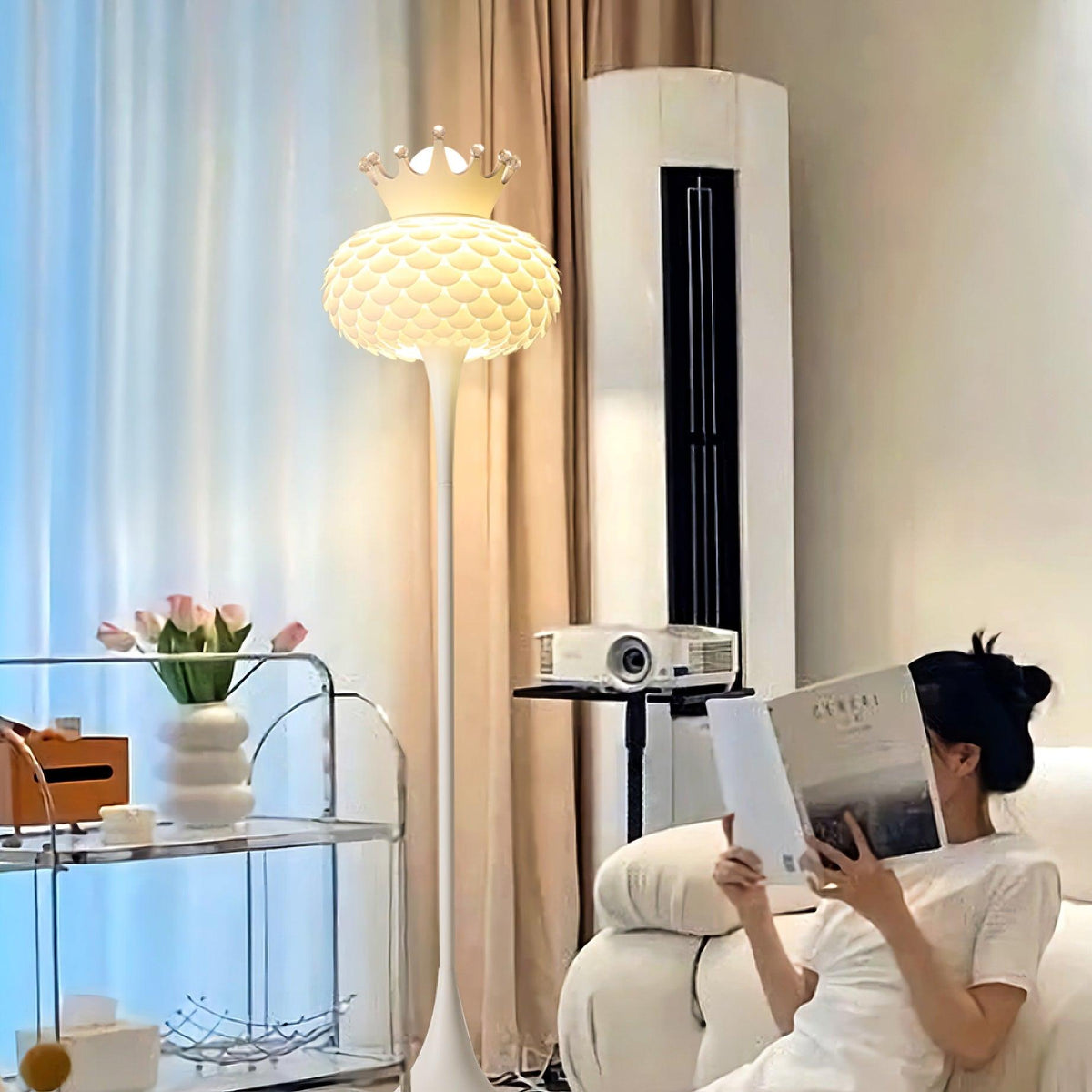 Regal lampada da terra in PVC moderna