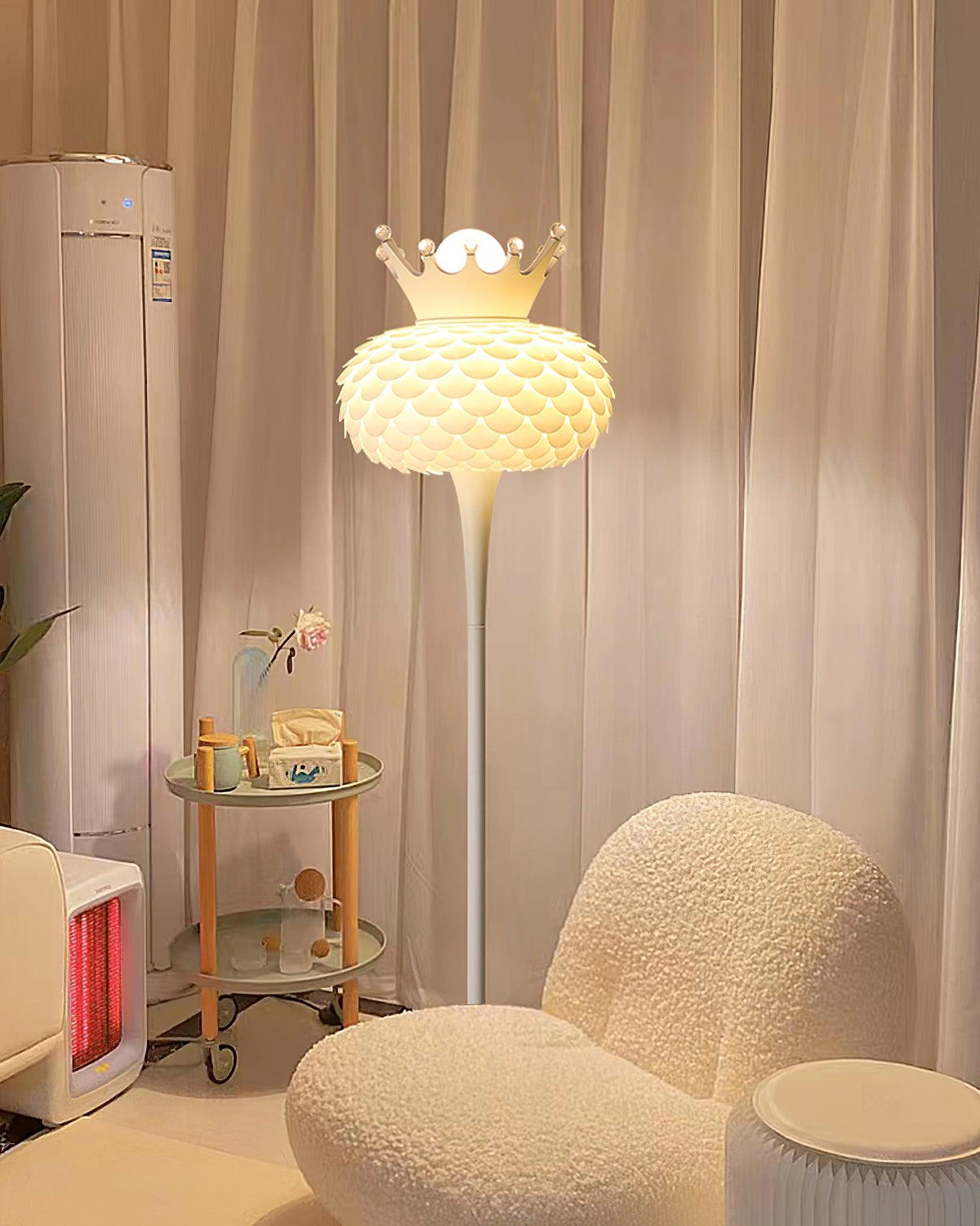 Regal lampada da terra in PVC moderna