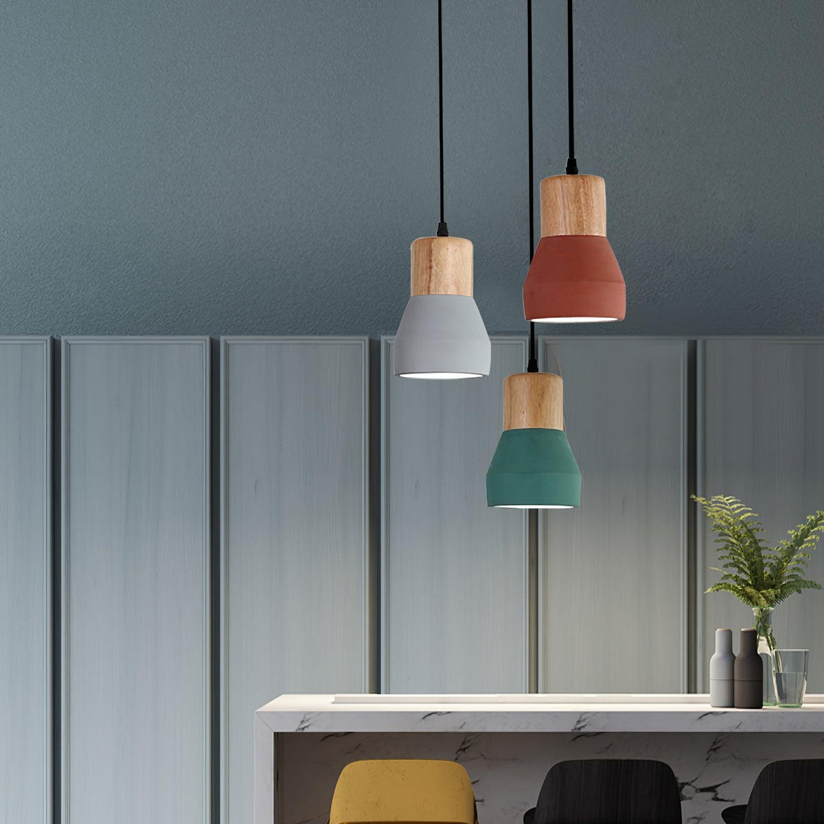 Concretis lampada a sospensione in cemento industriale