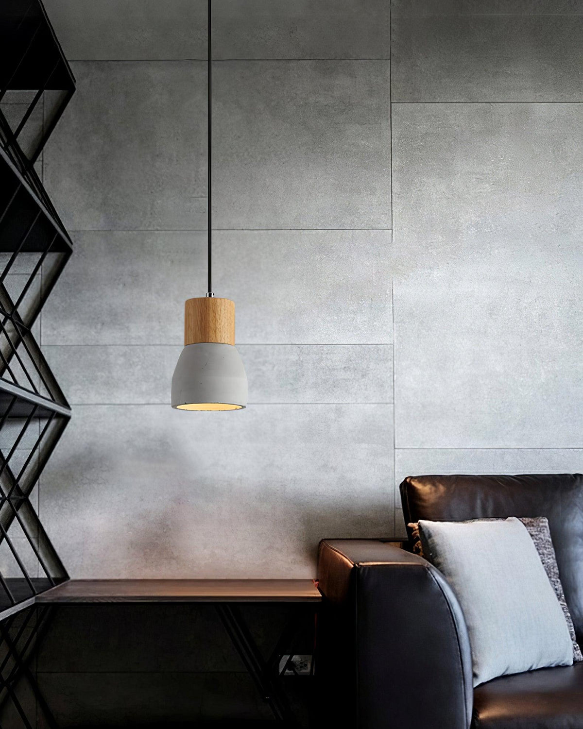 Concretis lampada a sospensione in cemento industriale