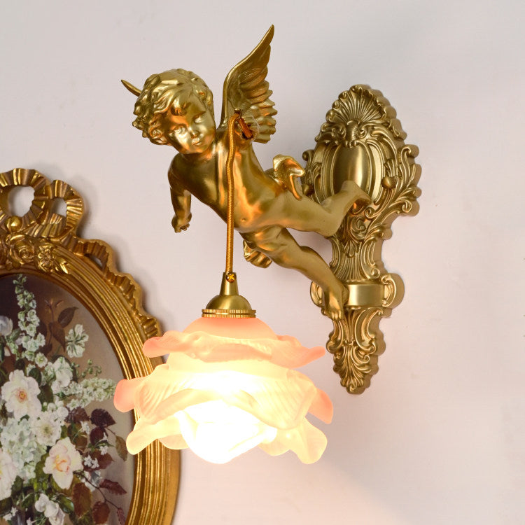 Solange Angel vetro lampada da parete
