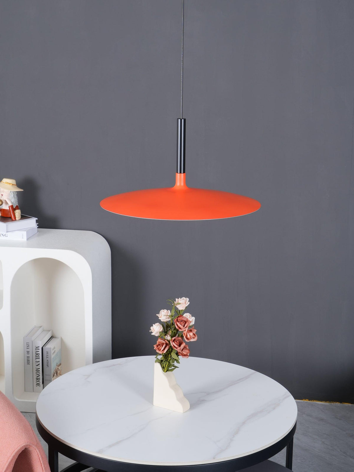 Ardinena lampada a sospensione Disco Piatto in Alluminio